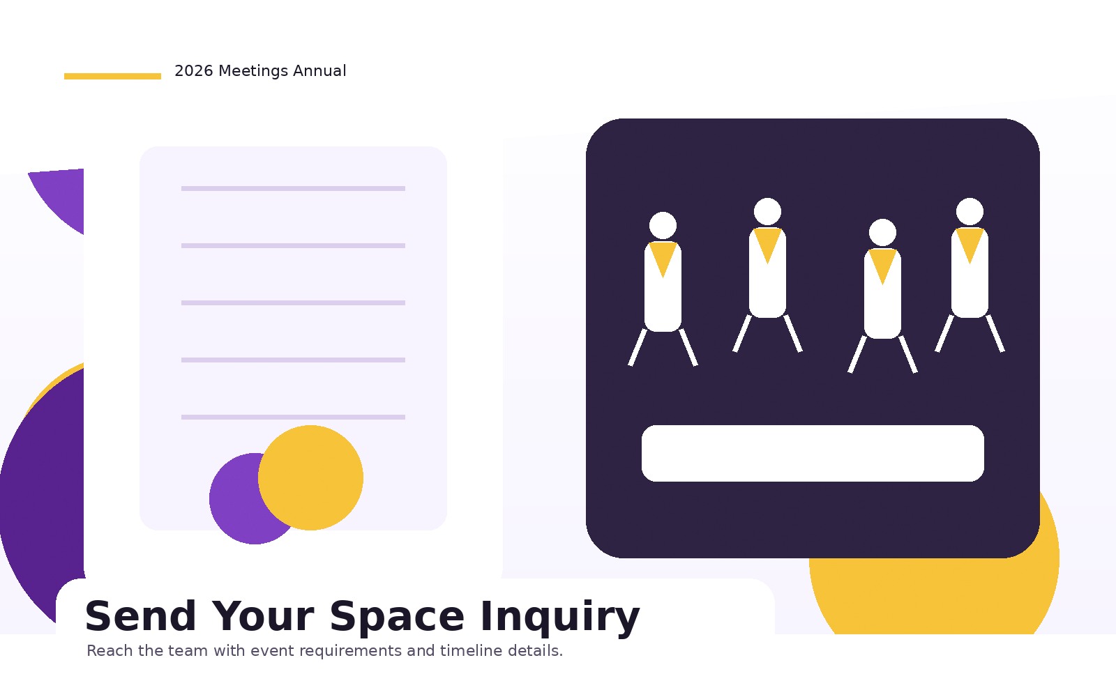 Submit your venue inquiry visual